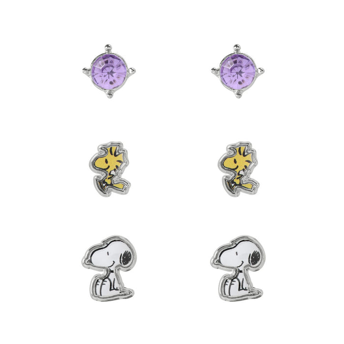 Snoopy Set 3 pairs of earrings-1