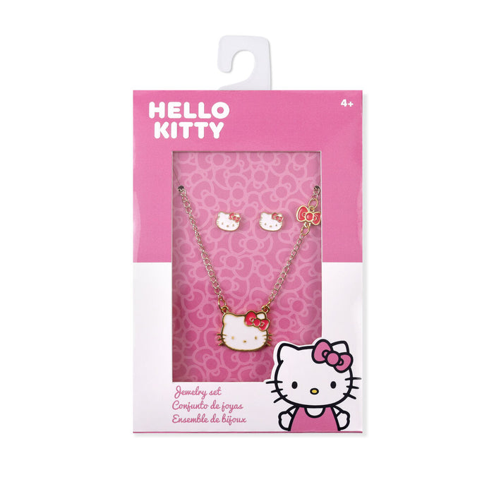 Hello Kitty Set necklace + earrings-4