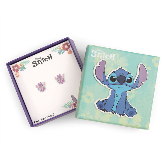 Disney Stitch Angel earrings silver-2