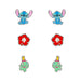 Disney Stitch Set 3 pairs of earrings silver-1