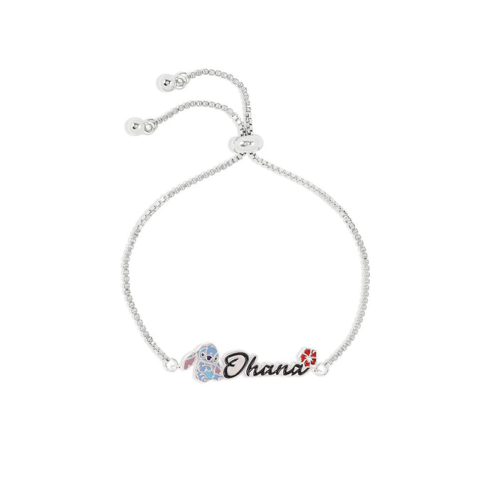 Disney Stitch Ohana bracelet silver-1