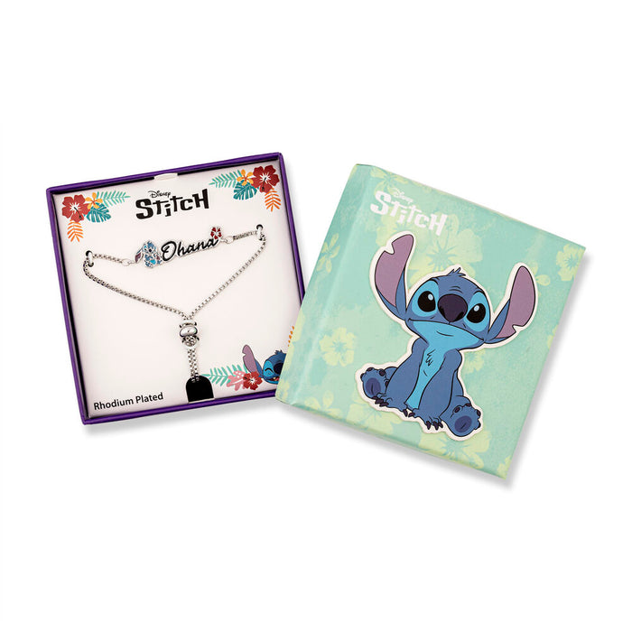 Disney Stitch Ohana bracelet silver-3
