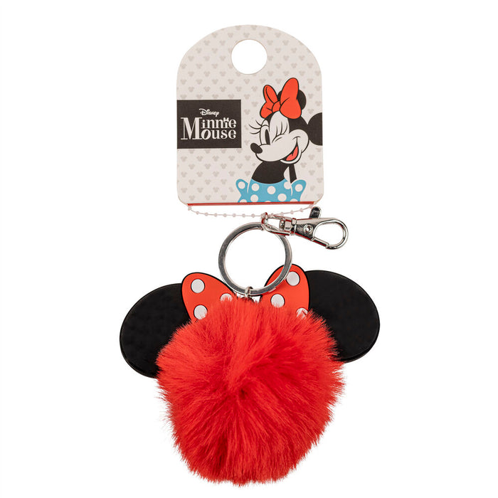 Disney Minnie Pompom keychain-2