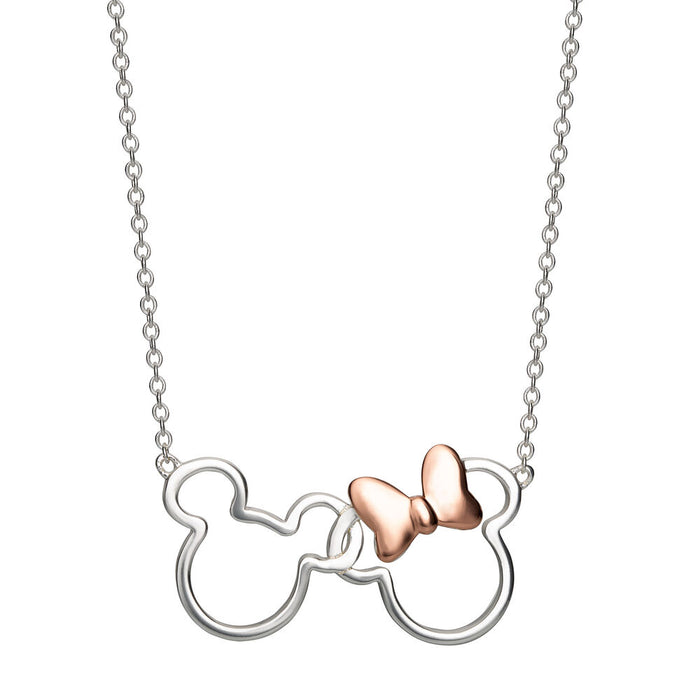 Disney Mickey & Minnie necklace silver-2