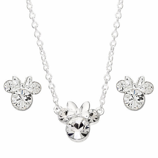 Disney Minnie Set necklace + earrings silver-1