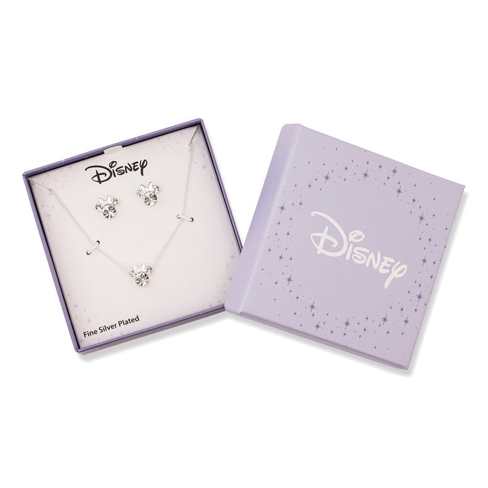 Disney Minnie Set necklace + earrings silver-2