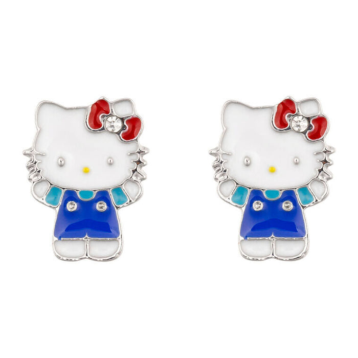 Hello Kitty earrings silver-1