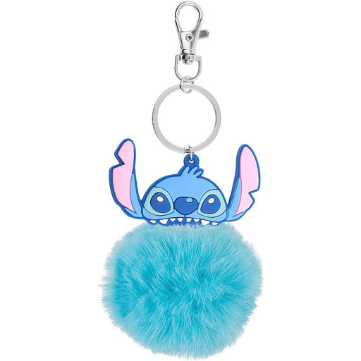 Disney Stitch Angel pompom keychain-1
