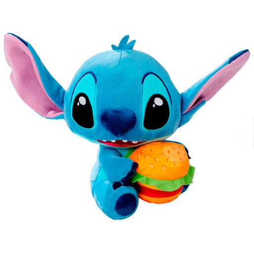 Disney Stitch Hamburger plush toy 25cm-1