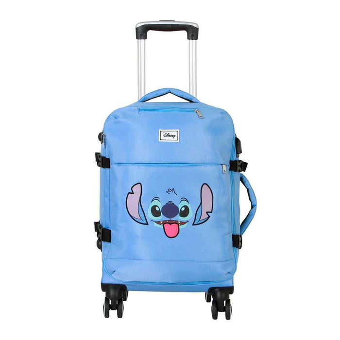 Disney Stitch Face trolley suitcase 55cm-1