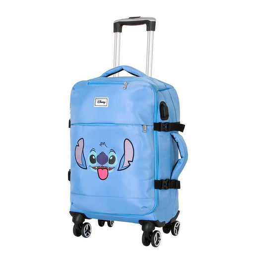 Disney Stitch Face trolley suitcase 55cm-0