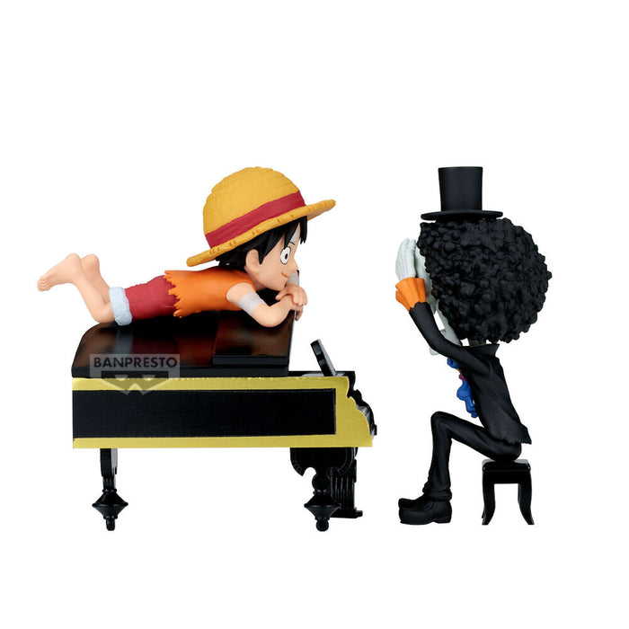 One Piece Luffy & Brook Word Collectable Stories figure 8cm-1
