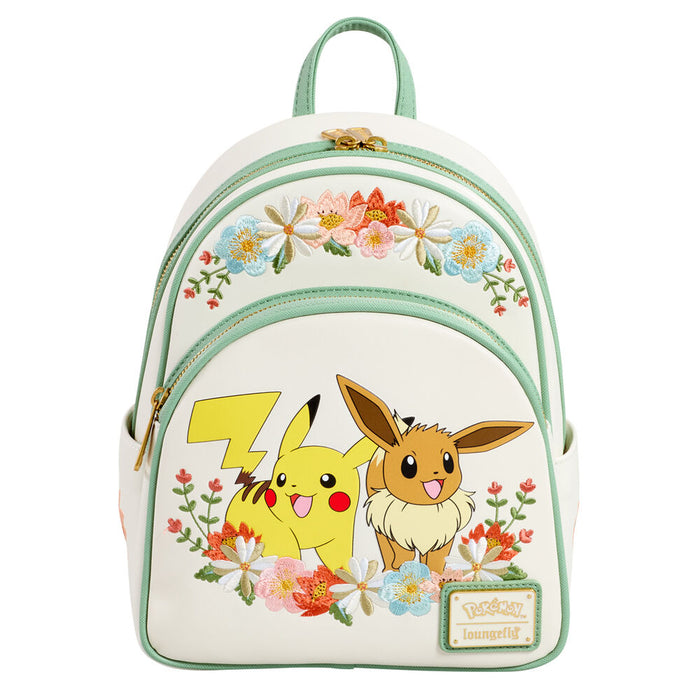 Loungefly Pokemon Pikachu & Eevee Floral backpack-0