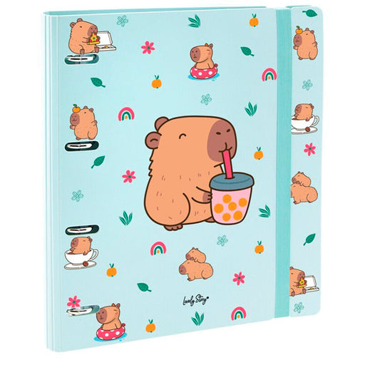 Capibara Blubble Tea Ring binder-1
