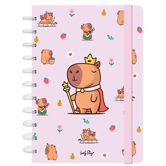 Capibara Majesty A4 notebook-1