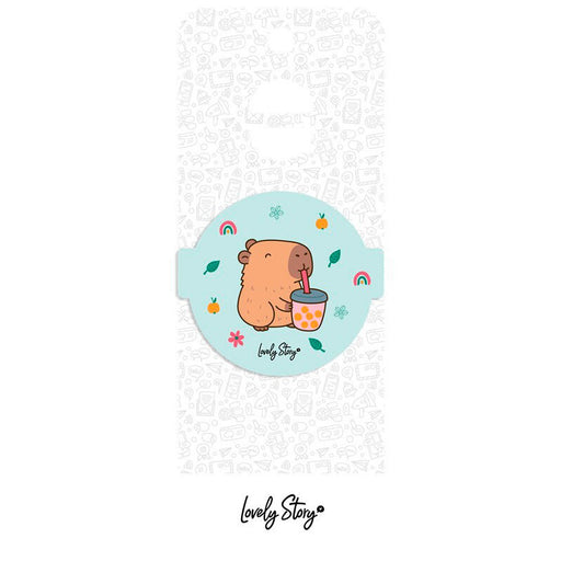 Capibara Bubble Tea magnet-1