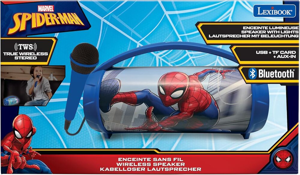 Marvel Spiderman Speaker with bluetooth microphone-3