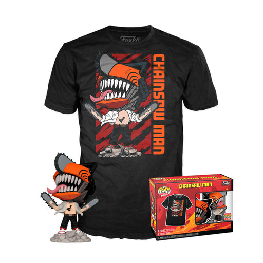 Set figure POP &#38; Tee Chainsaw Man Leaping-0
