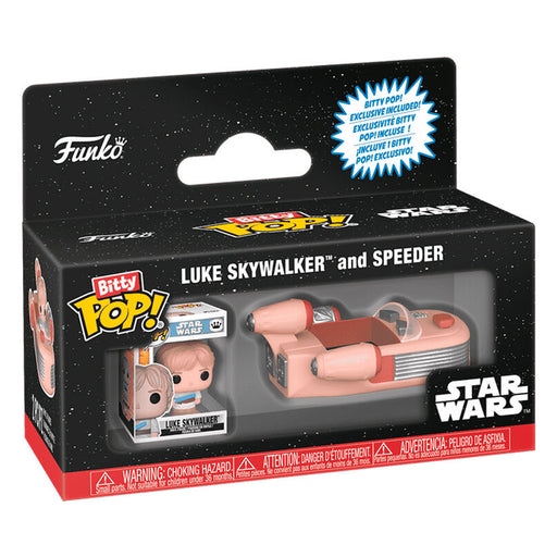 Bitty Pop figure Rides Star Wars Luke Skywalker and Speeder-1