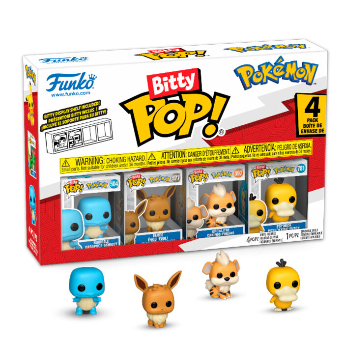 Blister 4 figures Bitty POP Pokemon Squirtle-2