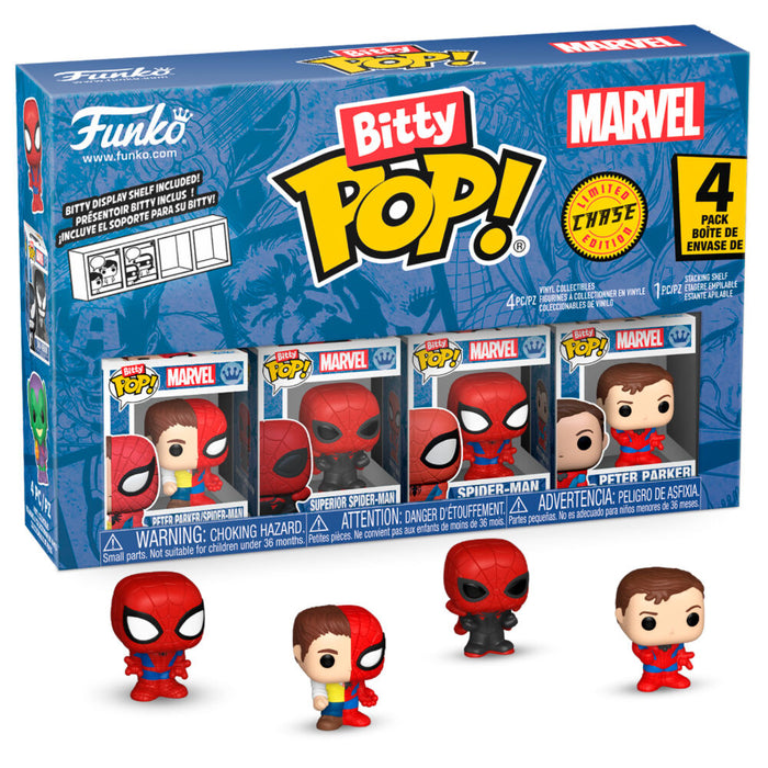 Blister 4 figures Bitty POP Marvel Spider-Man Parker Split-2