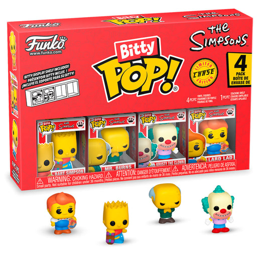 Blister 4 figures Bitty POP The Simpsons Bart-1
