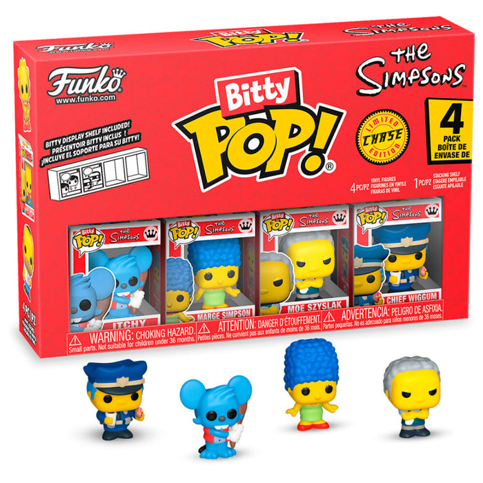 Blister 4 figures Bitty POP The Simpsons Itchy-2