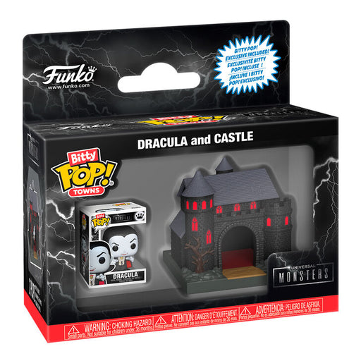 Bitty POP figure Town Universal Monsters Dracula and Castle-1
