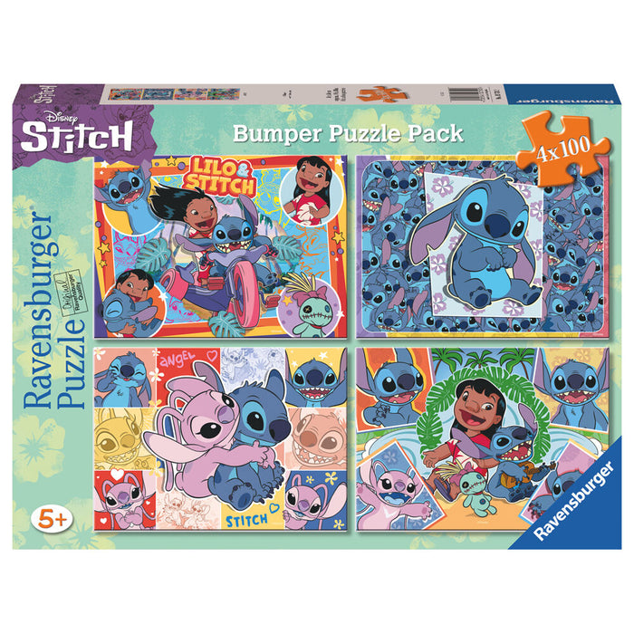 Disney Stitch puzzle 4x100pcs-1
