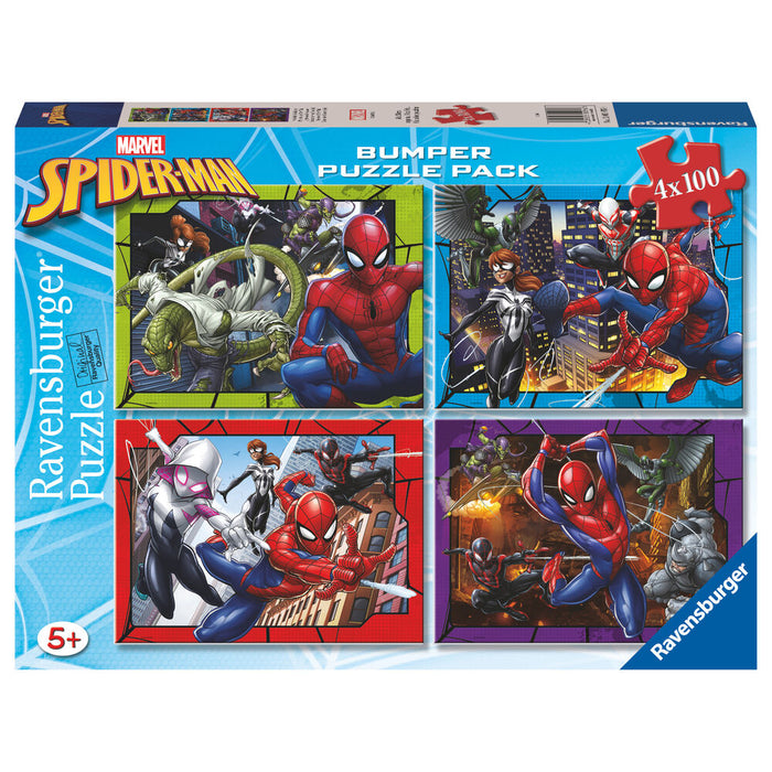 Marvel Spiderman puzzle 4x100pcs-1