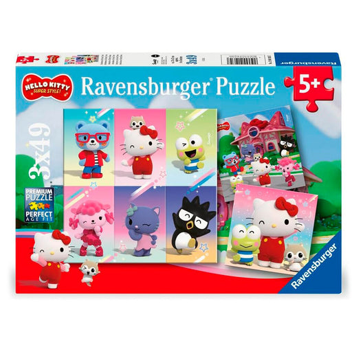 Hello Kitty and Friends Hello Kitty puzzle 3x49pcs-1