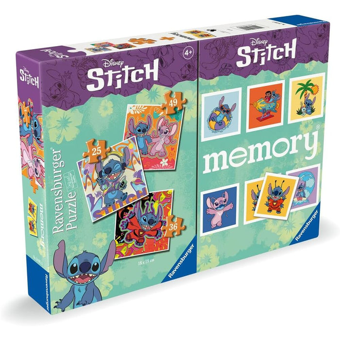 Disney Stitch 3 puzzles + memory multipack-1