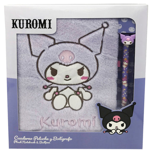 Hello Kitty Kuromi Cuddly notebook + pen-1
