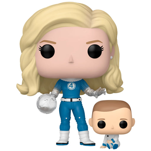 POP figure Marvel The Fantastic 4 Invisible Woman & Franklin-1