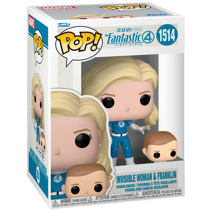 POP figure Marvel The Fantastic 4 Invisible Woman & Franklin-2