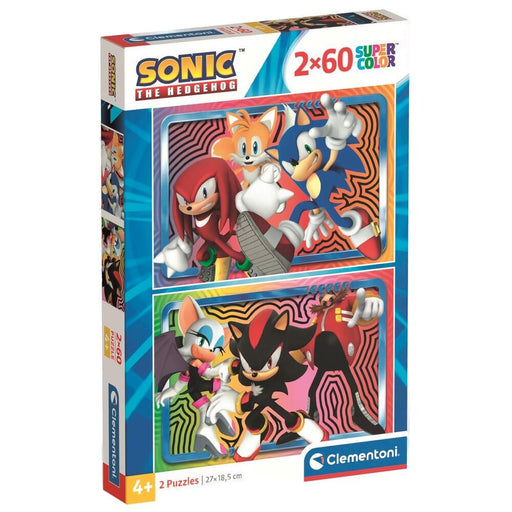 Sonic the Hedhehog puzzle 2x60pcs-1
