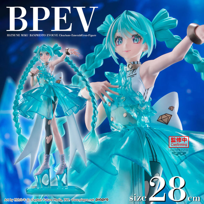 Hatsune Miku EmeraldGem Clearluxe figure 28cm-3