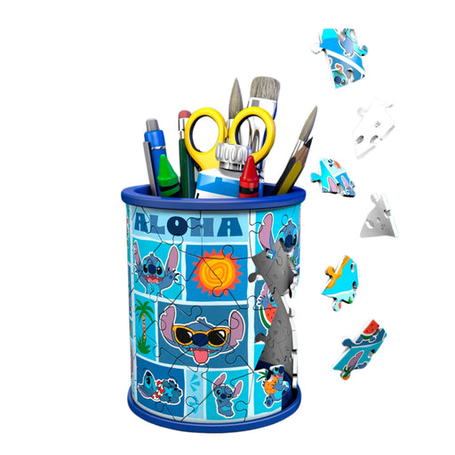 Disney Stitch pencil holders 3D puzzle 54pcs-1
