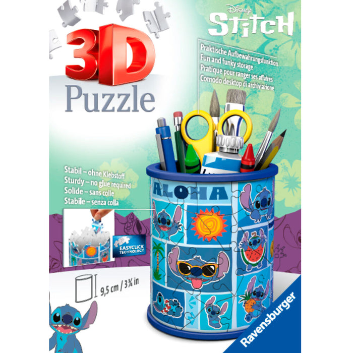 Disney Stitch pencil holders 3D puzzle 54pcs-2