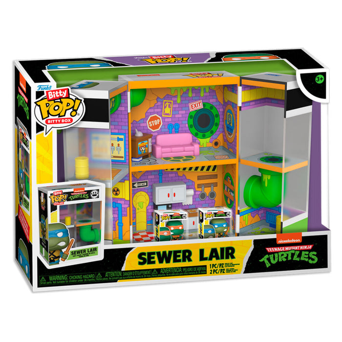 Bitty POP Boxes figure Ninja Turtles Sewer Lair-2
