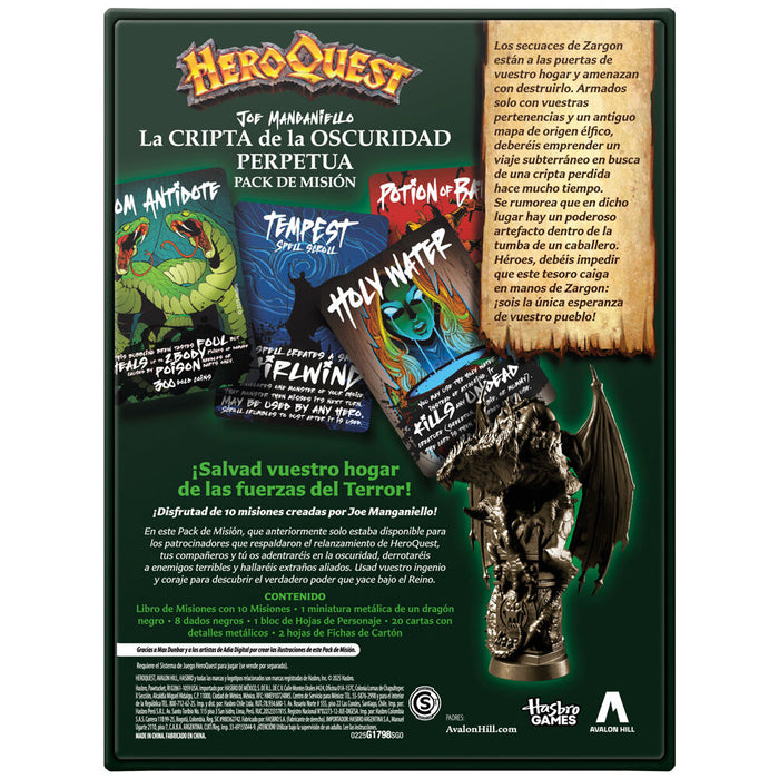 Spanish HeroQuest The Crypt of Darkness Expansion Board game-4