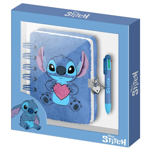 Disney Stitch Diary plush + pen-1