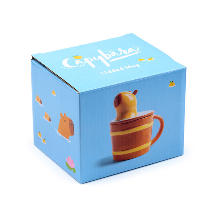 Capybara Mug With lid-5