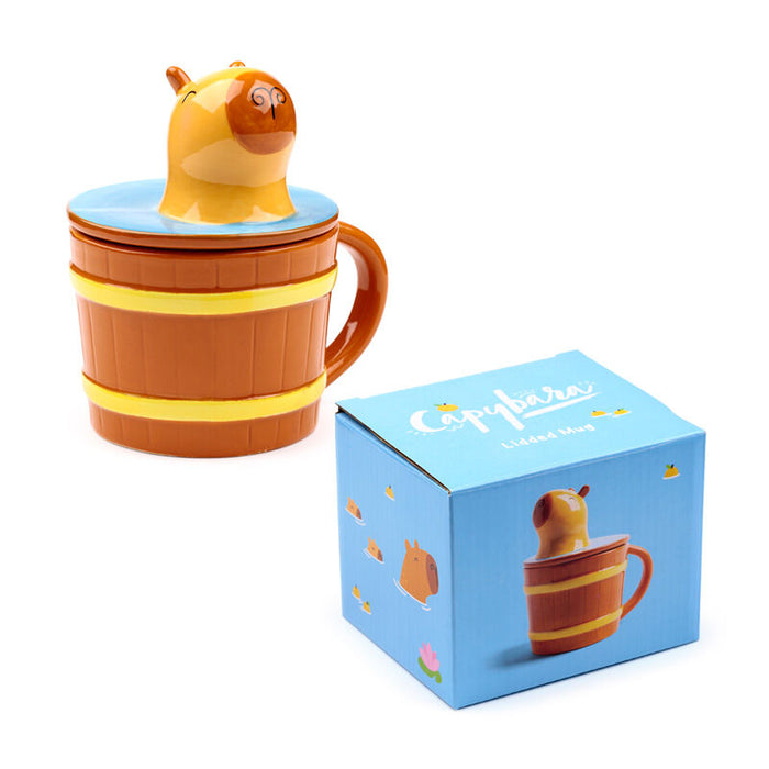 Capybara Mug With lid-2