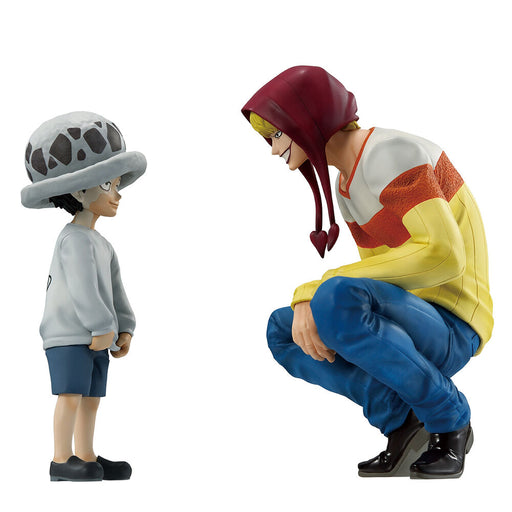 One Piece The Unbreakable Law Trafalgar Law & Corazon Ichibansho figures 11cm-1
