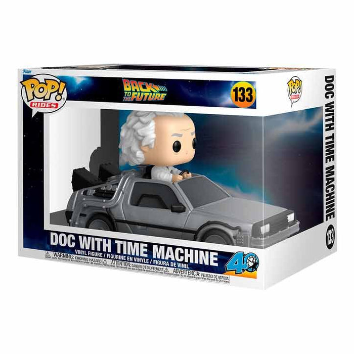 POP figure Rides Deluxe Regreso al Futuro Doc With Time Machine-2