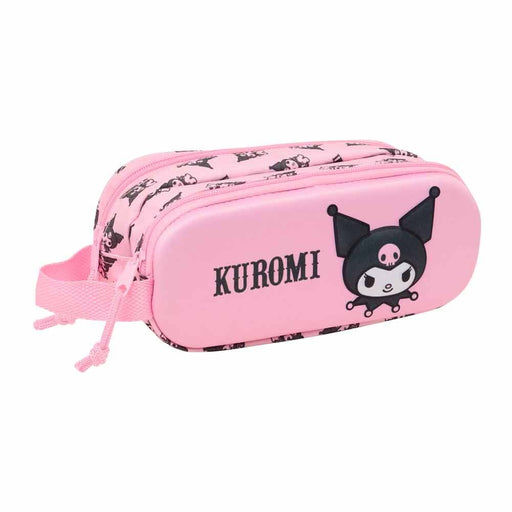 Hello Kitty Kuromi 3D double pencil case-1