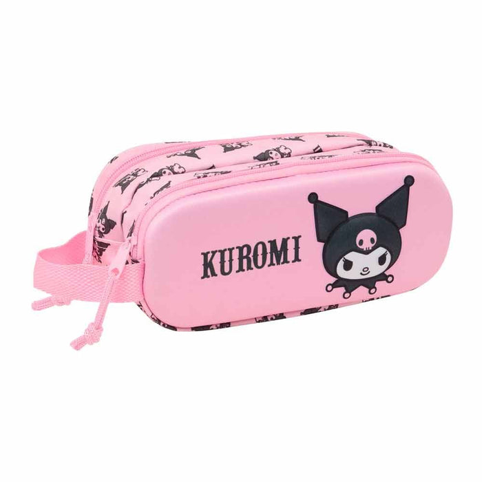 Hello Kitty Kuromi 3D double pencil case-1