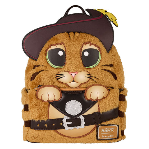 Loungefly Shrek Puss in Boots plush backpack 26cm-1