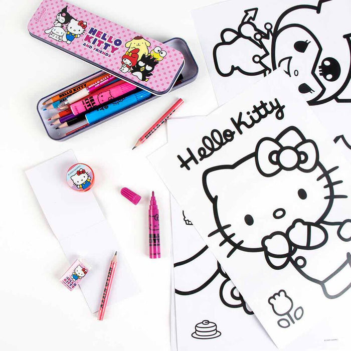 Hello Kitty colouring stationery set-5
